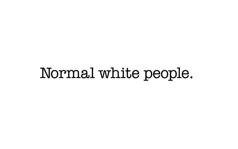 Normal white people. Logo